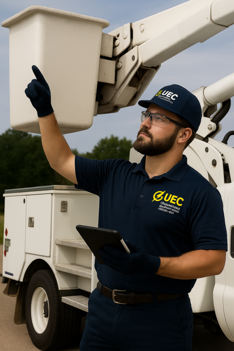 Utility Equipment Consultants Dielectric Testing Bucket Trucks ANSI annual inspections